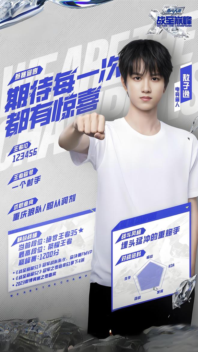 《战至巅峰3》公开全员电竞简历:8月24日首播(图5)