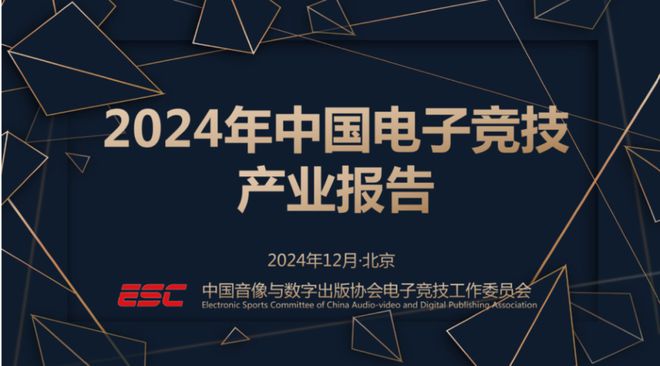 《2024中国电子竞技产业报告》发布：稳定多元持续向好(图1)